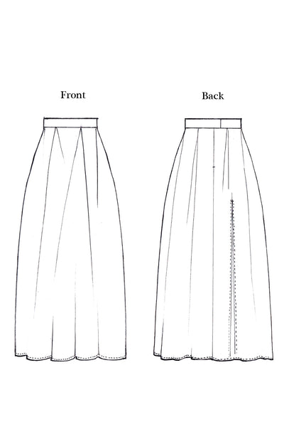Complex Pleats Maxi Linen Skirt / Black - YOJIRO KAKE OFFICIAL