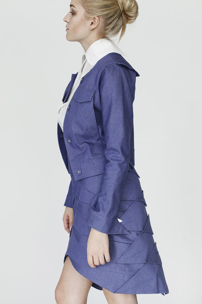 Origami Biker Jacket / Viola - YOJIRO KAKE OFFICIAL