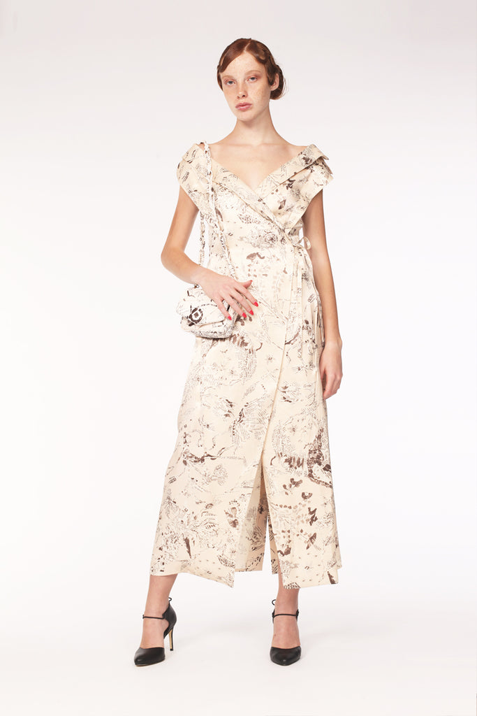Zara shawl cheap collar dress