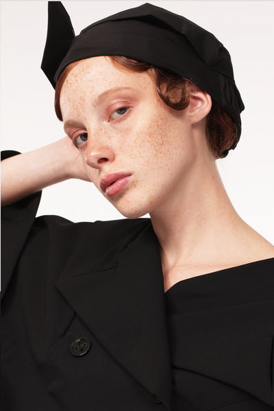 Origami Turban / Black - YOJIRO KAKE OFFICIAL