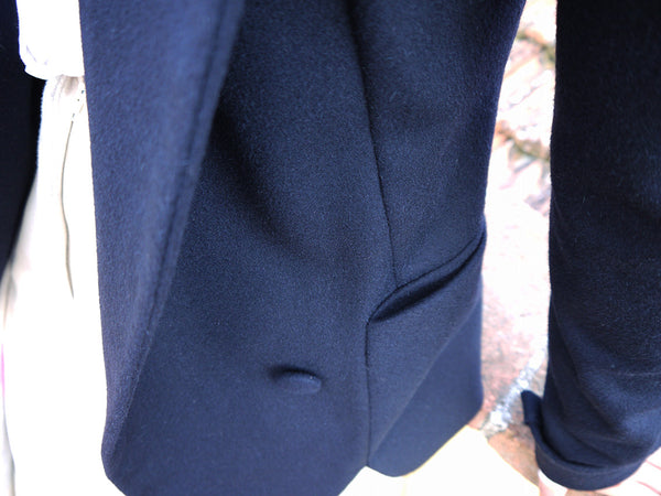 Origami Ekaterina Wool Jacket / Navy - YOJIRO KAKE OFFICIAL