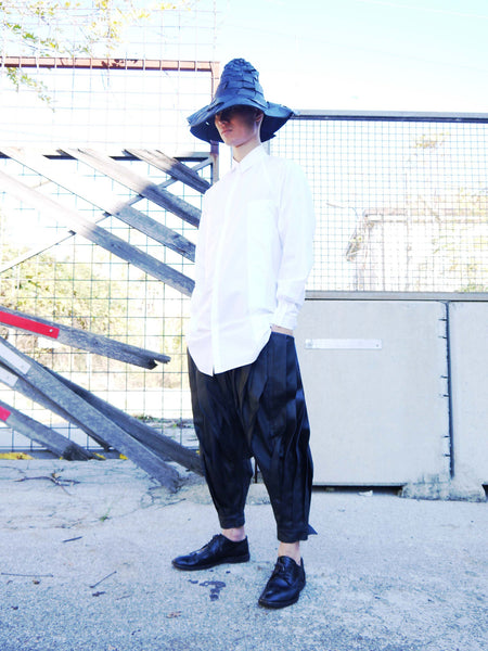 Origami Unisex Bellini Cotton Shirt / White - YOJIRO KAKE OFFICIAL