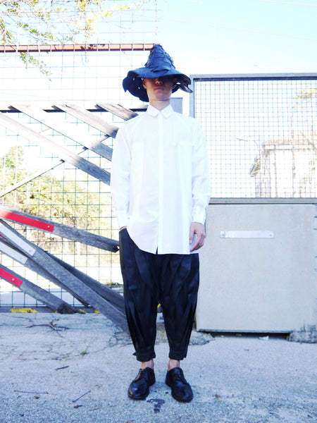 Origami Unisex Bellini Cotton Shirt / White - YOJIRO KAKE OFFICIAL