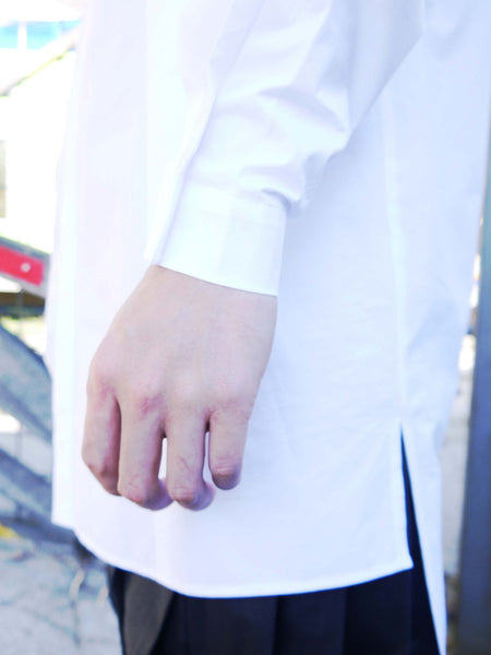 Origami Unisex Bellini Cotton Shirt / White - YOJIRO KAKE OFFICIAL