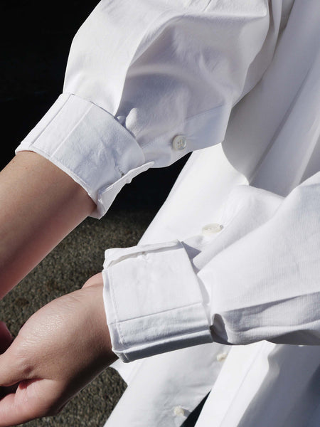 Origami Unisex Bellini Cotton Shirt / White - YOJIRO KAKE OFFICIAL