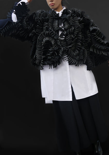 Whole Petals Jacket / Black - YOJIRO KAKE OFFICIAL