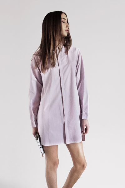 Origami Bellini Cotton Shirt / Pink - YOJIRO KAKE OFFICIAL