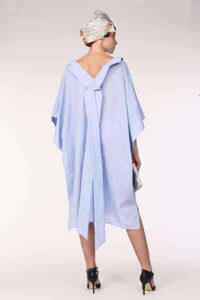 Origami Caftan / Iceland Blue. - YOJIRO KAKE OFFICIAL