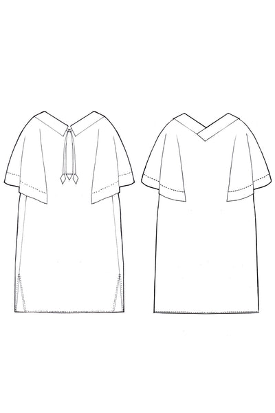Origami Caftan / Iceland Blue - YOJIRO KAKE OFFICIAL