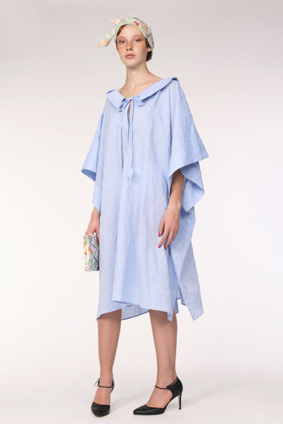 Origami Caftan / Iceland Blue. - YOJIRO KAKE OFFICIAL