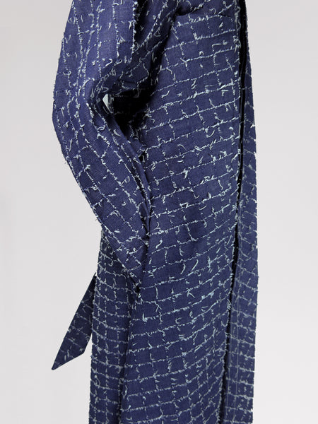 Origami Denim Maxi Shirt  / Navy - YOJIRO KAKE OFFICIAL