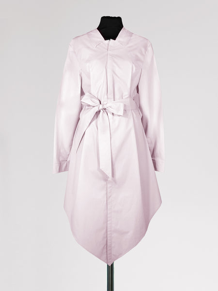 Origami Cotton Shirt Dress / Pink - YOJIRO KAKE OFFICIAL