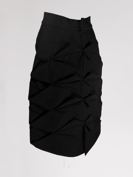 Origami Pleating Skirt / Black - YOJIRO KAKE OFFICIAL