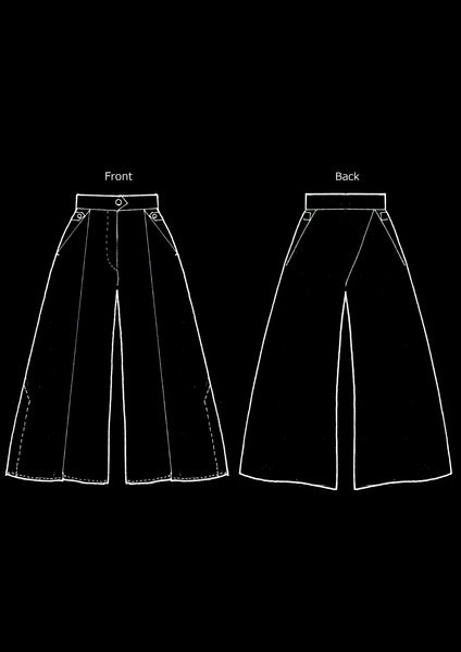Virgin Wool Flare Slacks / Black - YOJIRO KAKE OFFICIAL